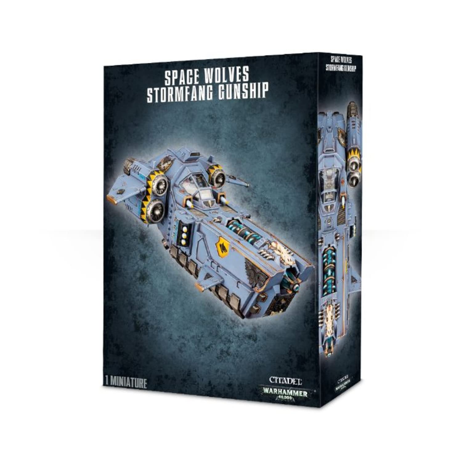Warhammer 40,000 Space Wolves Storm Fang Gunship Action Figure - Games Workshop 99120101117 - Black - Perfect for Tabletop Battles & Collectors Display