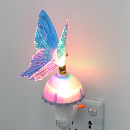 EXCLUZO Colorful LED Night Light for Kids & Adults - Soft Glow Bedroom, Nursery, Bathroom Lighting - Dimmable Mood Lamp for Relaxation & Sleep Aid