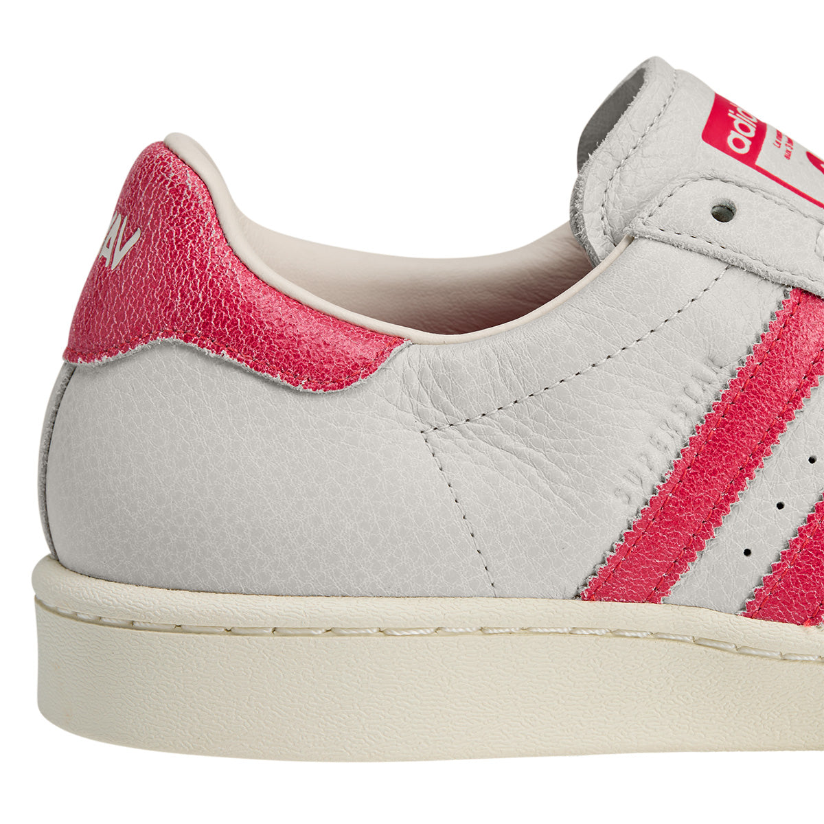 Avavav Superstar Modified Sneakers - Crystal White & Red Colorway | Trendy Women's Fashion Shoes for Casual Wear & Street Style