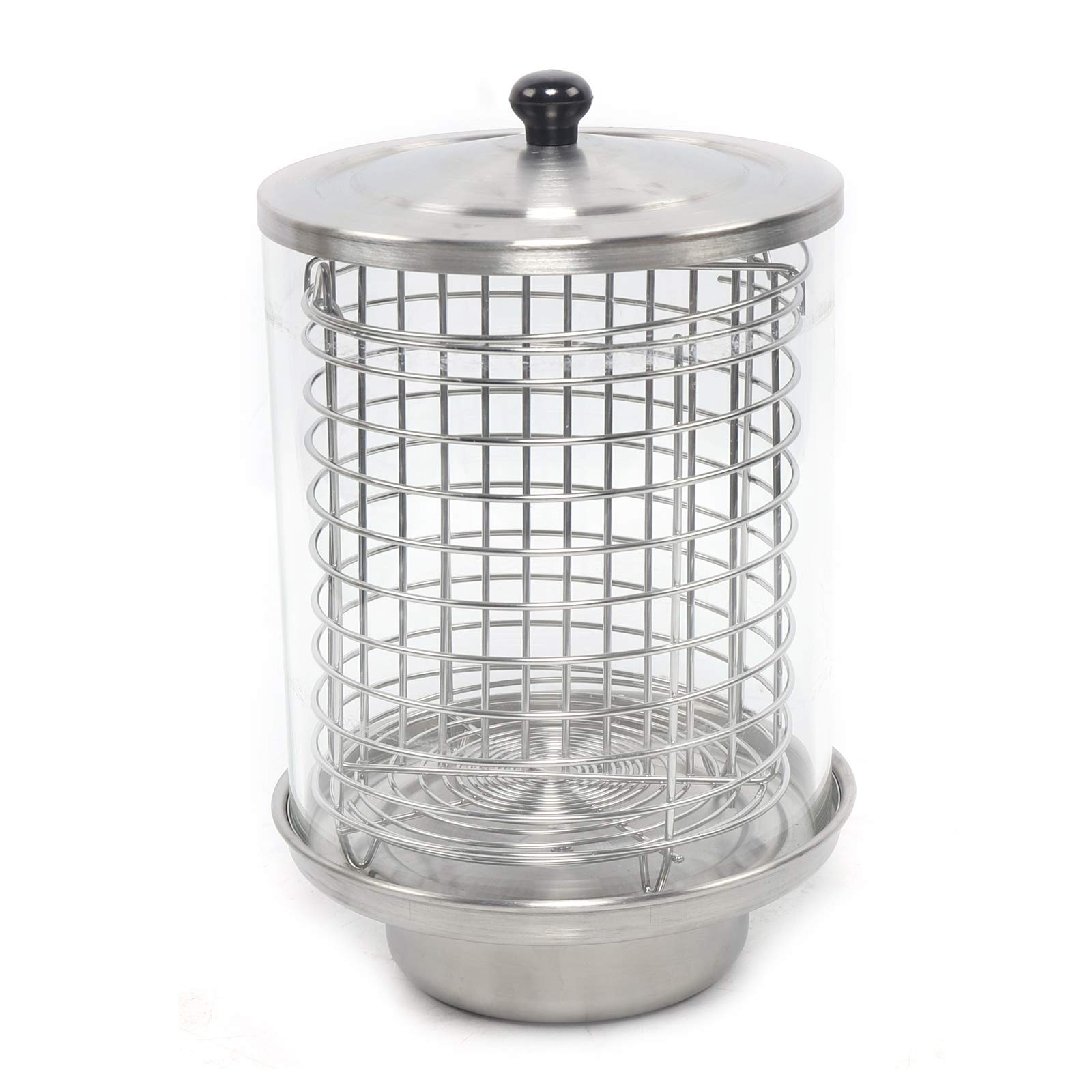 Commercial Electric Hot Dog Steamer 408W 110V - Stainless Steel Hot Dog & Bun Warmer - Perfect for Hot Dogs, Sausages, Egg Rolls - Ideal for Restaurants, Food Trucks, Cinemas & Stadium Concessions