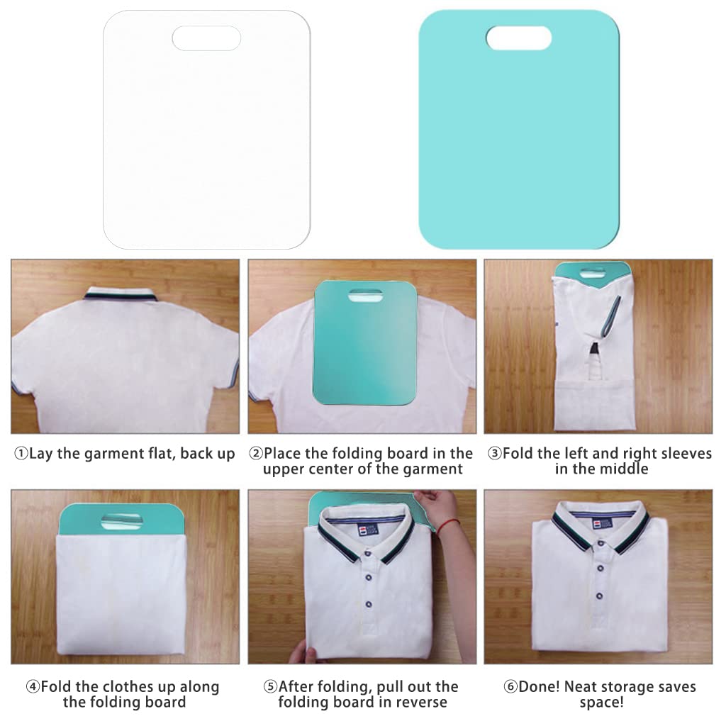 Laundry Folding Board for Clothes - Efficient Garment Folder for T-Shirts, Dresses & Sweaters - Perfect for Travel, Home & Organization (Adults & Kids)