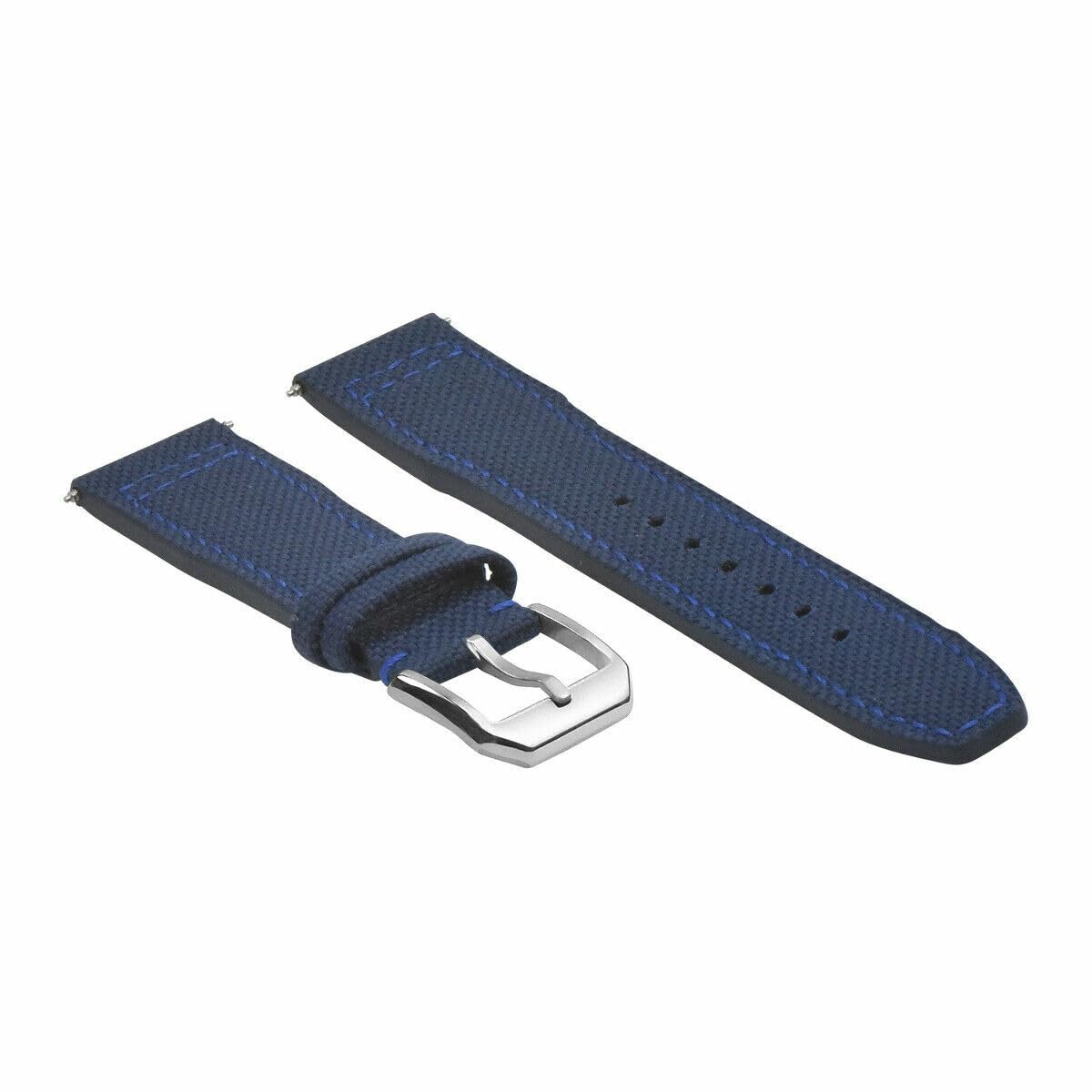 20mm Canvas Leather Watch Band Strap for IWC Pilot & Portuguese - Durable Replacement Strap for Men's Watches | Perfect for Casual, Business & Outdoor Activities