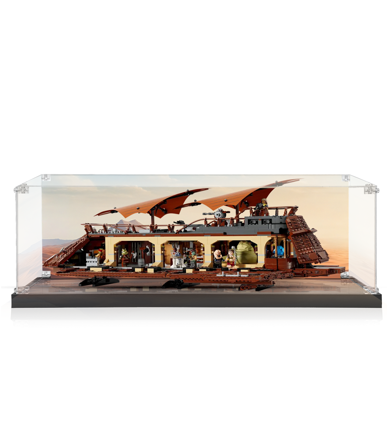 LEGO Star Wars Jabba's Sail Barge 75397 Display Case - Premium Acrylic Showcase for Collectible LEGO Sets - Perfect for Home Decoration & Gift Giving