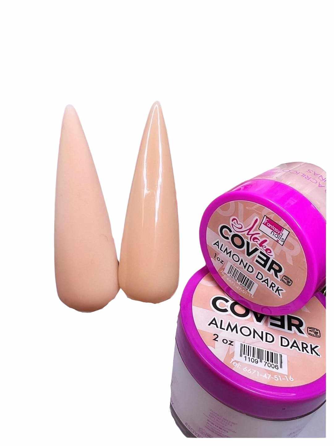 Fantasy Nails Acrylic Cover - Almond Shaped Dark False Nails 2oz for Women | Perfect for Parties, Weddings, and Special Occasions