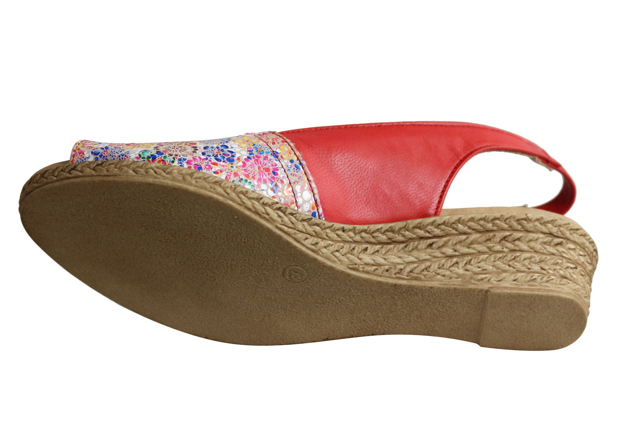 Lola Canales Loreta Women's Comfort Leather Wedge Sandals - Handmade in Spain - Perfect for Summer, Beach, and Casual Outings