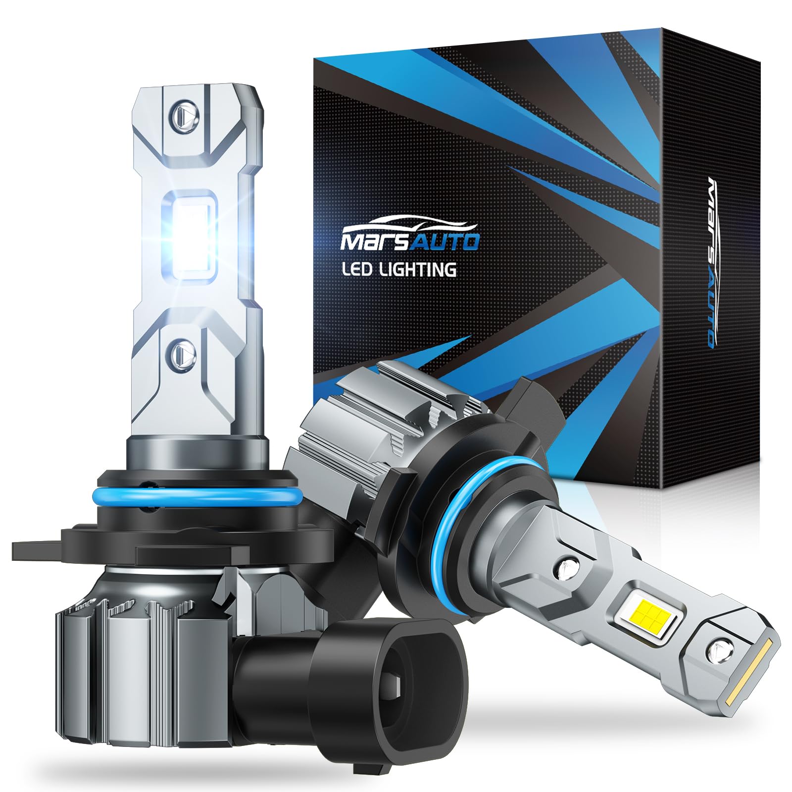 Marsauto M1S 9012 LED Bulbs 2024 - 24000LM Super Bright HIR2 9012 Fog Light Bulbs, 6000K Cool White, 1:1 Mini Design for Direct Fit, Plug & Play in 3 Minutes, IP68 Waterproof - Pack of 2 - Perfect for Cars, Trucks, SUVs, and Off-Road Vehicles in Foggy or Low Visibility Conditions