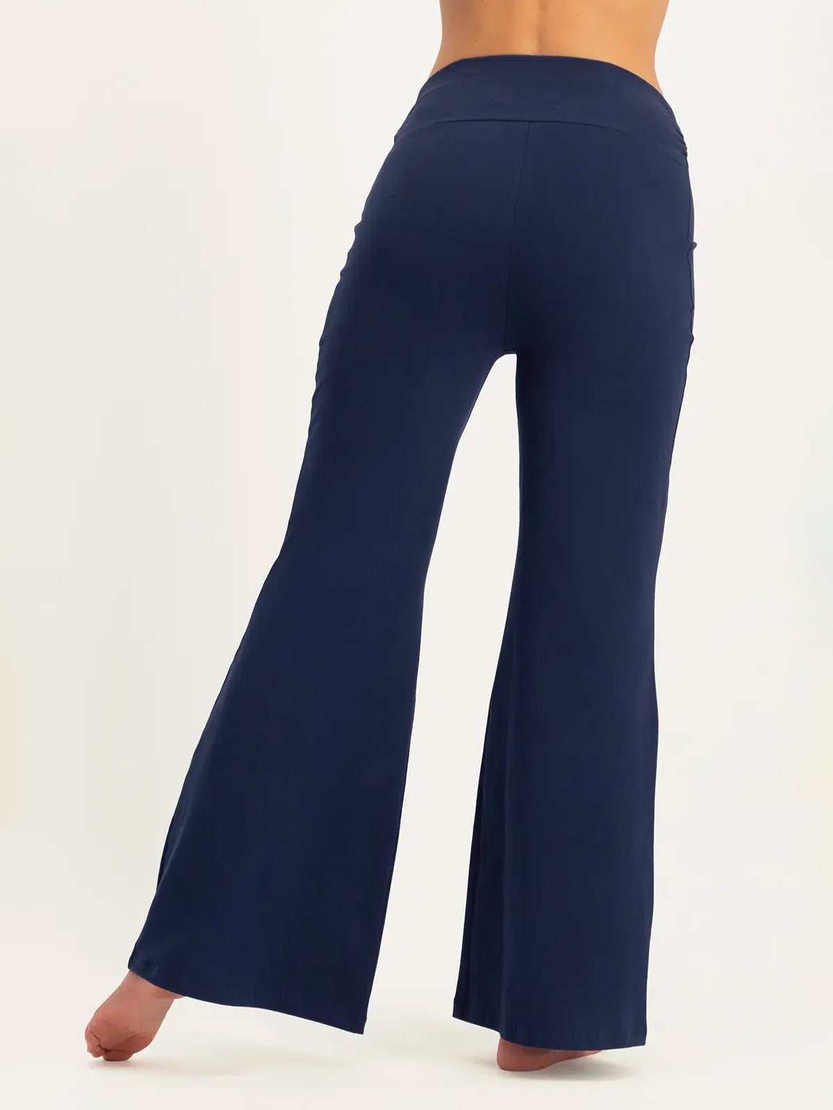 Urban Goddess Maeve Wide Leg Yoga Pants for Women - High Waisted Stretchy Lounge Pants in Midnight Black - Perfect for Yoga, Pilates & Casual Wear