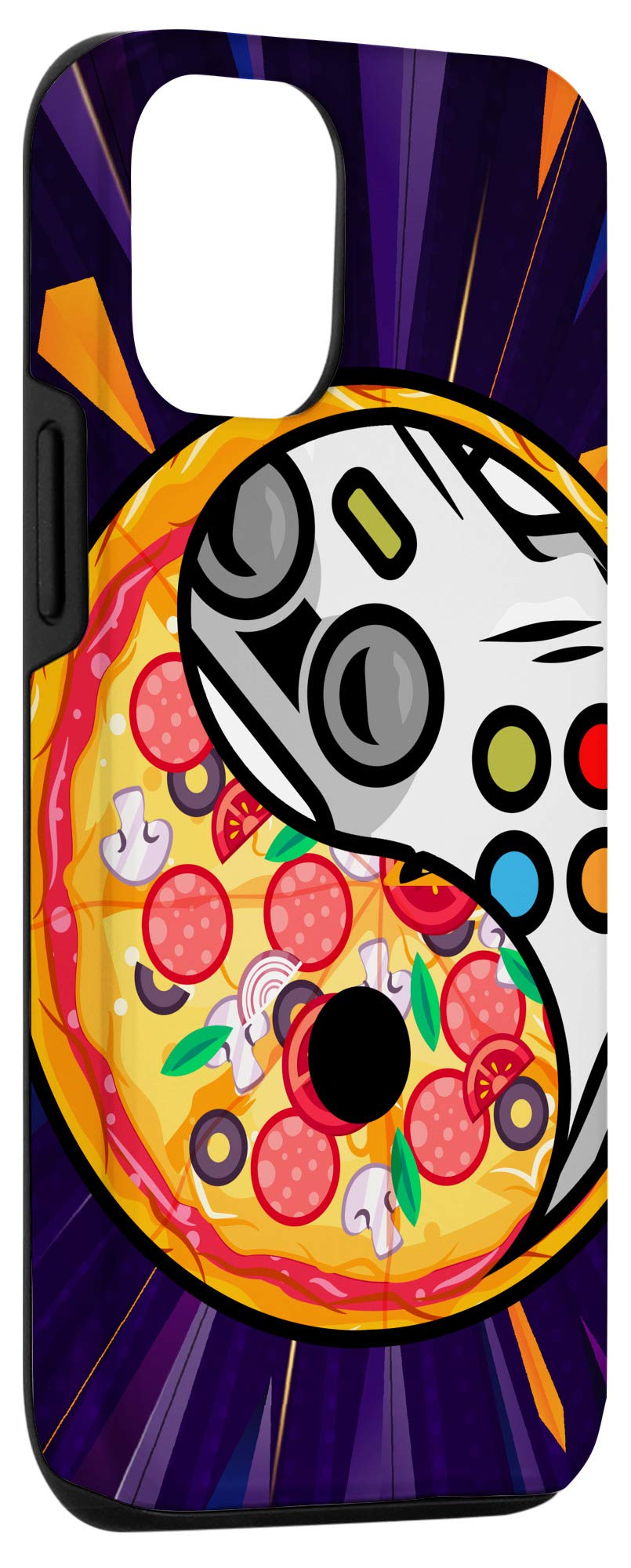 iPhone 12/12 Pro Kawaii Anime Gaming Case - Cute Pizza Controller Design for Gamers | Perfect Gift for Video Game Lovers & Anime Fans | Protective Phone Cover for Gaming Enthusiasts