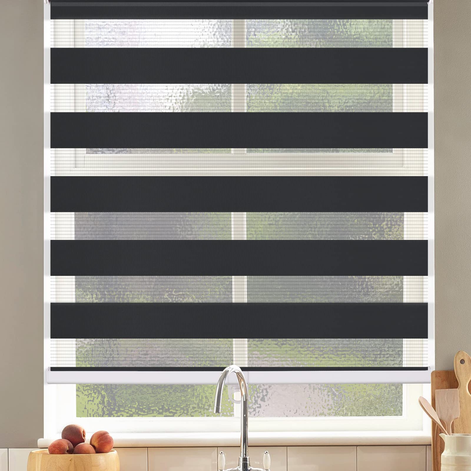 SEEYE Cordless Zebra Blinds Roller Shades - 35