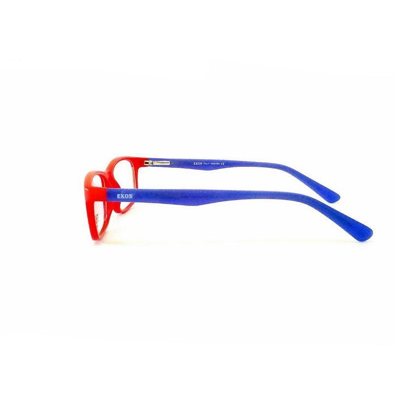 Red Rectangle Kids Glasses for Boys & Girls Ages 6-10 | Trendy Unisex Eyewear 8101C15 | Perfect for School, Reading & Outdoor Activities