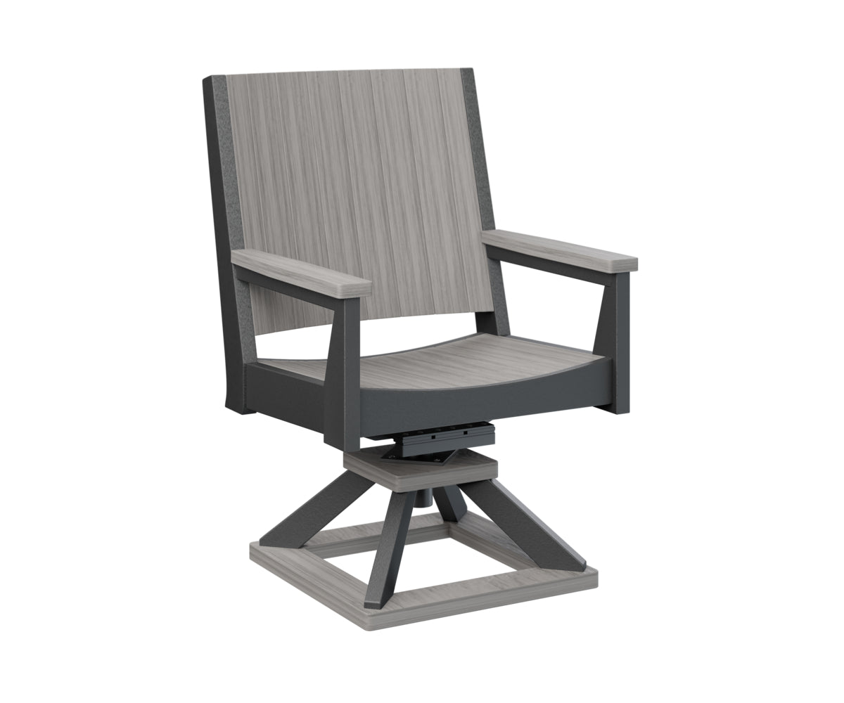 Berlin Gardens Mayhew Swivel Rocker Dining Chair - Comfortable Patio & Outdoor Seating for Restaurants, Gardens, and Decks