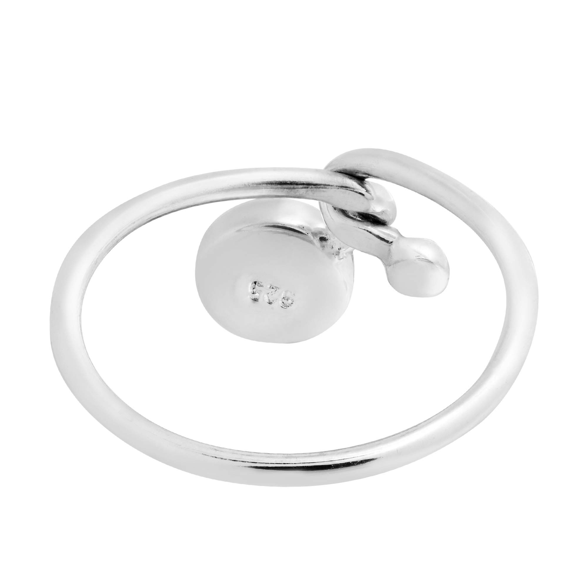 Aeravida Eternal Duality Yin Yang Twisted .925 Sterling Silver Band Ring for Women | Tiny Wedding Ring, Trendy Comfort Fit Jewelry | Perfect Gift for Daughter, Wife, Girlfriend | Size 7-10 | Ideal for Everyday Wear, Special Occasions & Meaningful Gifts