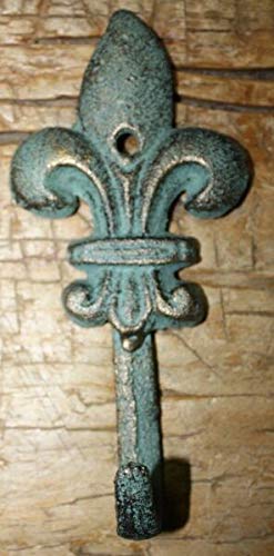 36 Pack Antique Cast Iron Fleur De Lis Hooks - Rustic Wall Mounted Coat Rack, Hat Hooks & Towel Hangers for Home Decor - Perfect for Entryway, Bathroom & Farmhouse Style Spaces