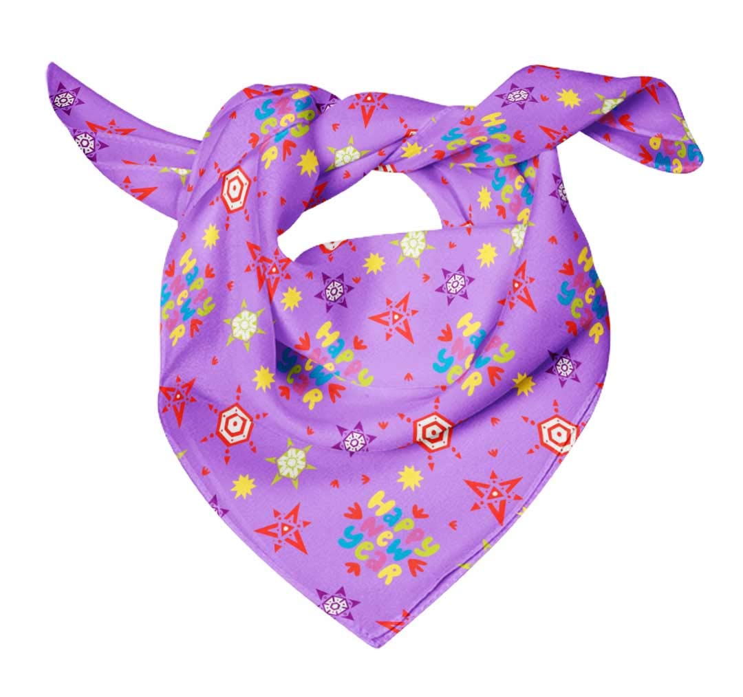 Bimba Pure Silk Printed Head Bandanas & Summer Neck Scarves - Stylish Hair Accessories for Women, Fashionable Wrap for Outdoor Activities, Yoga, and Beach