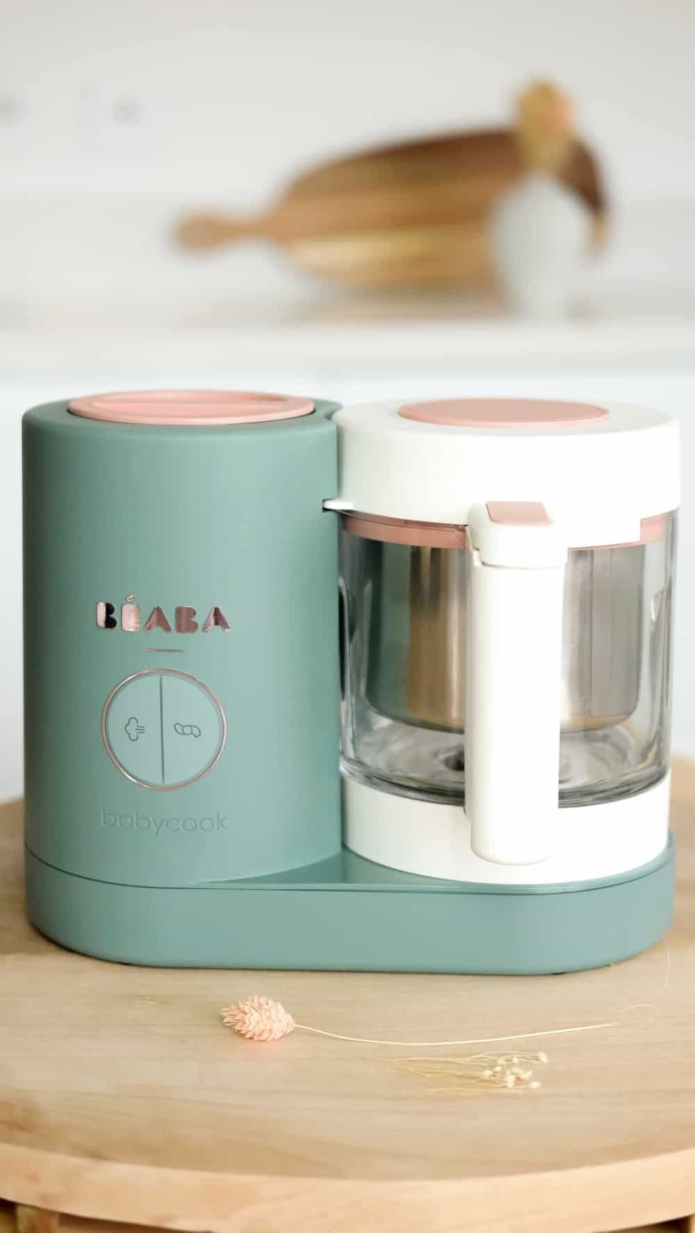 BEABA Babycook Neo 4-in-1 Baby Food Maker - Steam, Blend, Defrost & Reheat - Healthy Homemade Baby Food Processor - Perfect for Purees, Vegetables & Fruits - Ideal for New Parents & Busy Moms