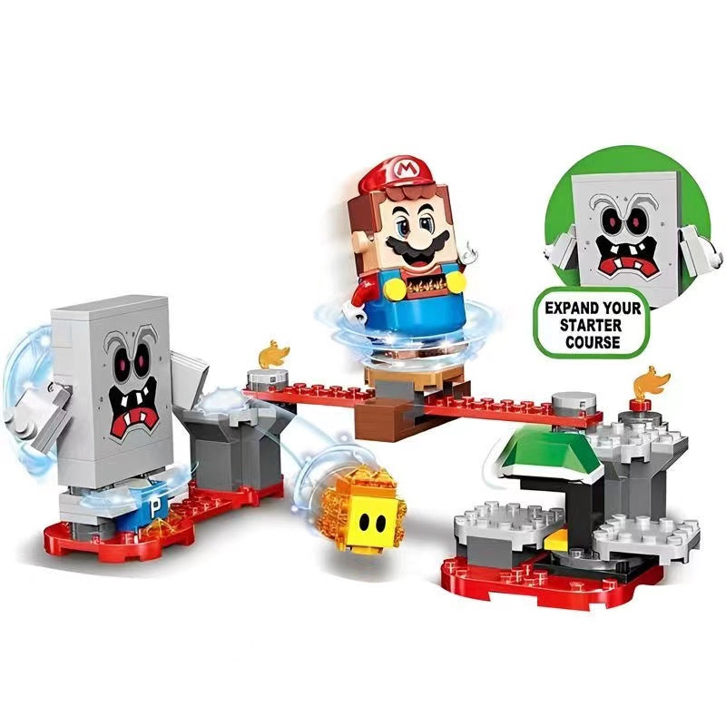 133 pcs Whomp’s Lava Trouble Expansion Set - Super Mario Board Game Accessory for Family Game Night & Kids Party Fun