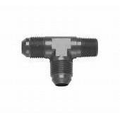 Fragola 3 AN x 1/8 NPT Tee Pipe Fitting - High-Performance Fuel & Oil Line Connector for Automotive, Marine & Industrial Applications