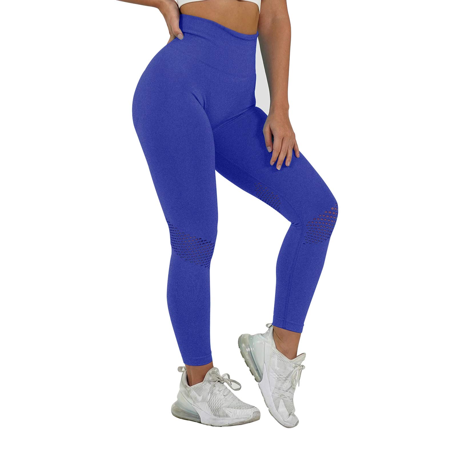 Women's High Waist Yoga Pants - Butt Lifting Tummy Control Workout Leggings with Mesh Stitching & Quick-Dry Fabric for Gym, Running & Fitness | Comfortable Athletic Tights for Yoga, Pilates & Lounge Wear