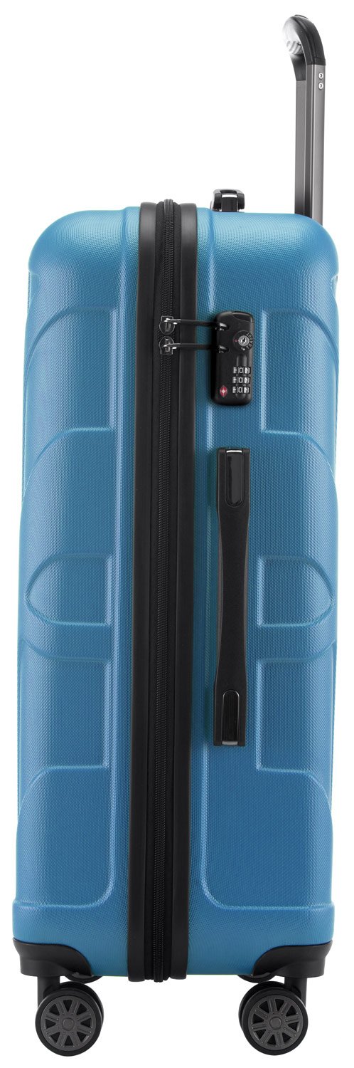 Suitline 3-Piece Luggage Set in Cyan Blue - Lightweight Spinner Suitcases for Travel, Business Trips & Vacations | Carry-On & Check-In Luggage with TSA Lock & 360° Wheels