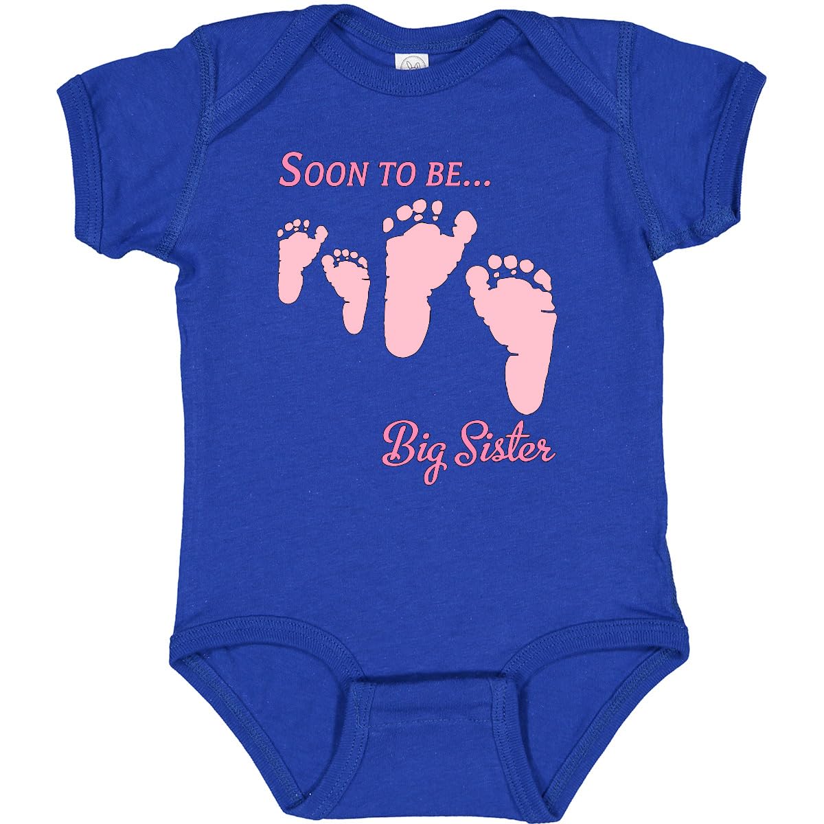 Inktastic Soon To Be Big Sister Baby Bodysuit - Cute Big Sister Announcement Outfit for Newborns & Toddlers - Perfect for Gender Reveal, Baby Shower & Sibling Photo Shoots