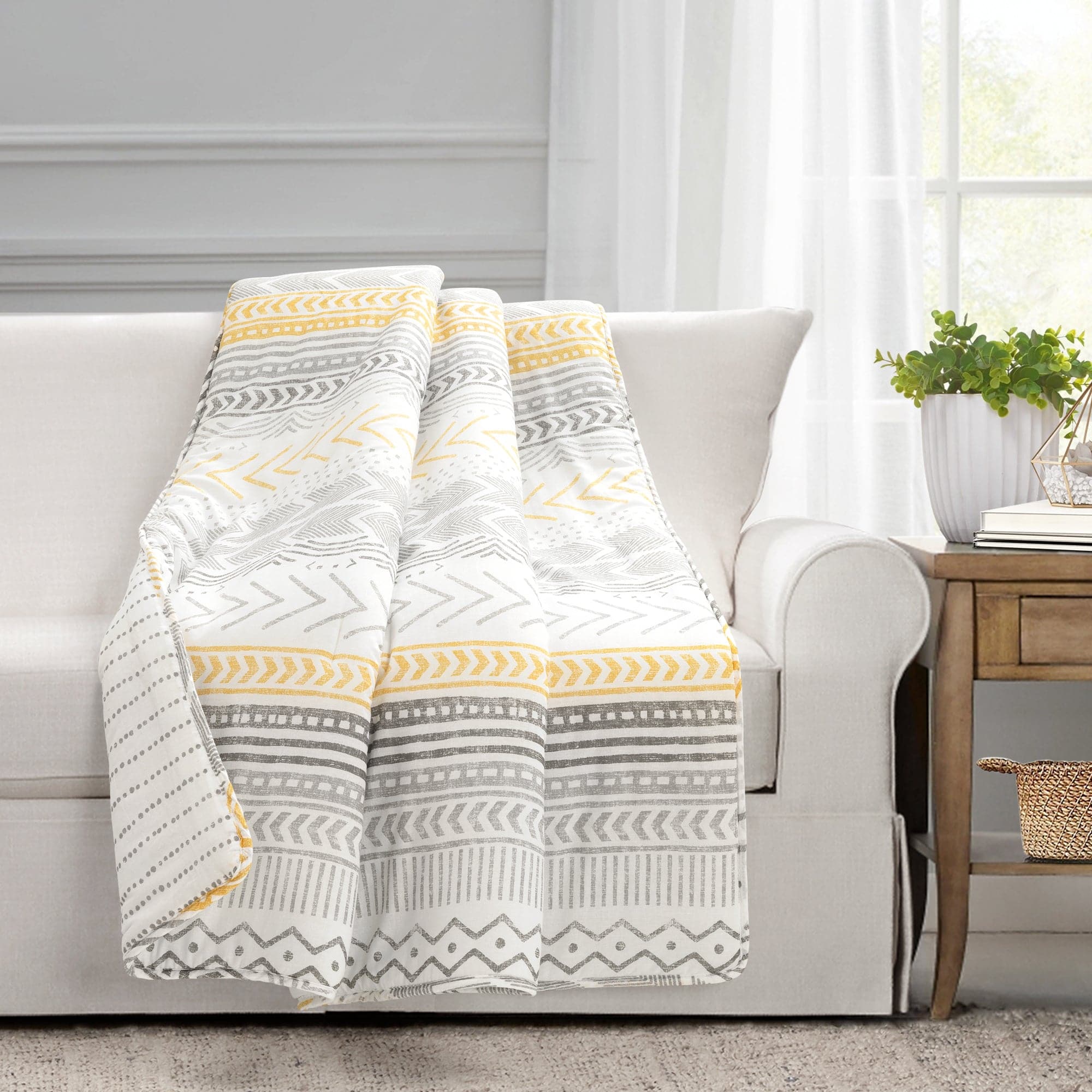Cozy Hygge Geo Throw Blanket - Soft & Warm Knitted Blanket for Home, Office, or Travel - Perfect for Couch, Bed, and Gift Giving