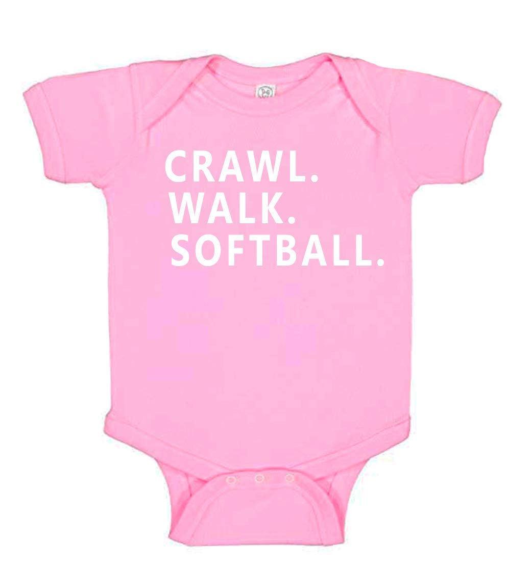 Adorable Baby Girl Softball Romper - Cute Sports Outfit for Toddlers & Infants | Perfect for Game Day, Team Photos & Playtime