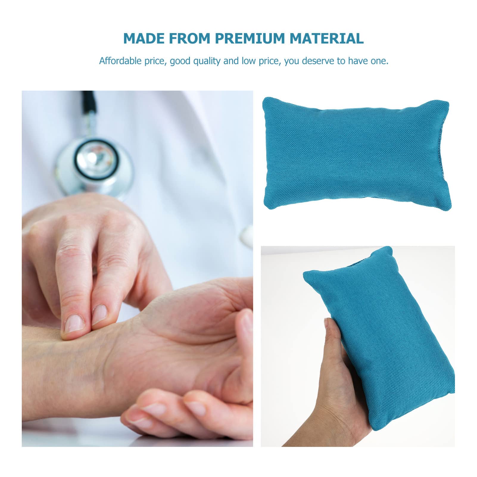 Professional Manicure Tools Set with Soft Wrist Rest Cushion - Chinese Medicine Pulse Diagnosis Pillow - Comfortable Hand Support for Nail Salons & Acupuncture Clinics (Blue) - Perfect for Spa, Home Nail Care & Traditional Chinese Medicine Practice