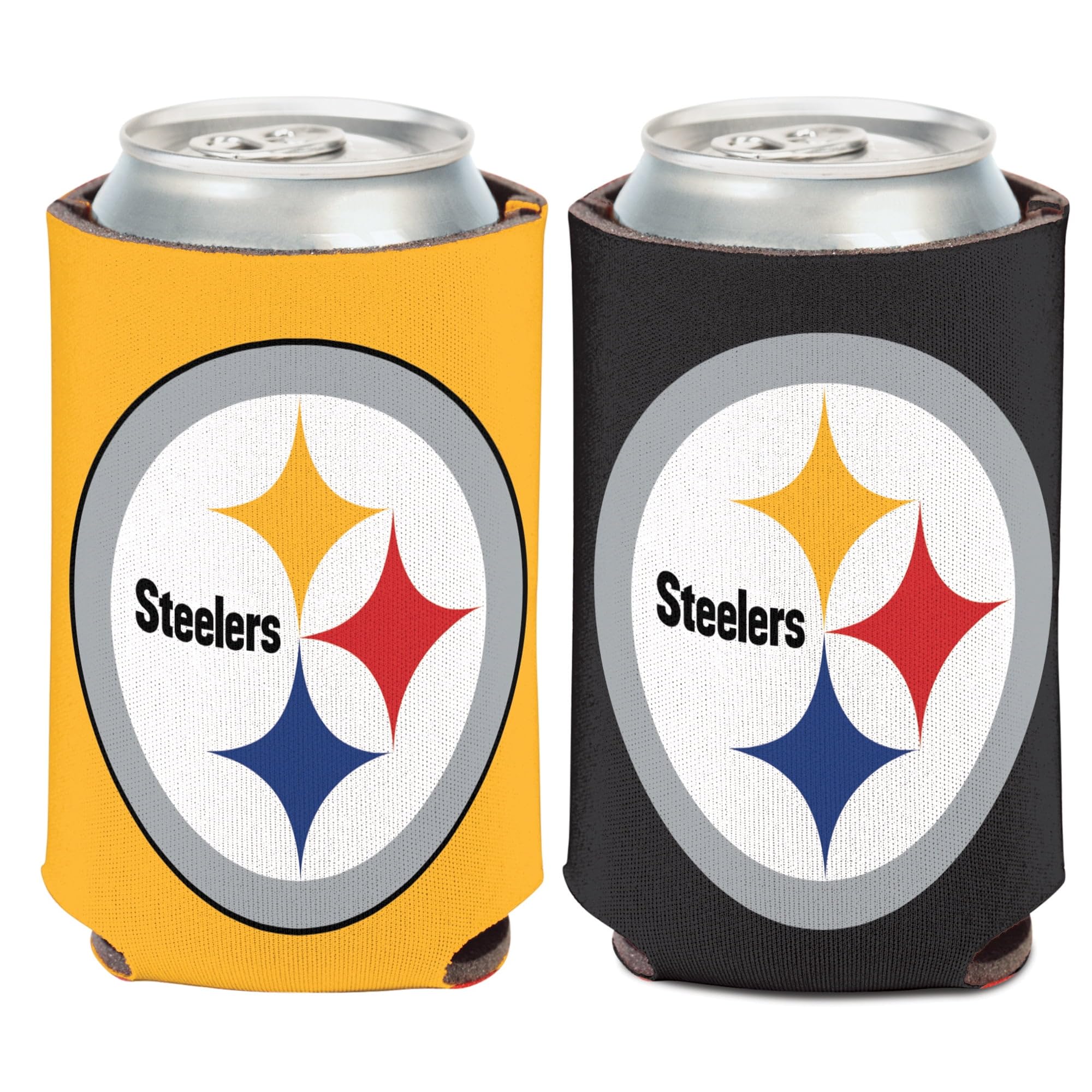 WinCraft Pittsburgh Steelers Logo Insulated Can Cooler - 12 oz Neoprene Beer Can Holder for NFL Games, Tailgating & Outdoor Parties