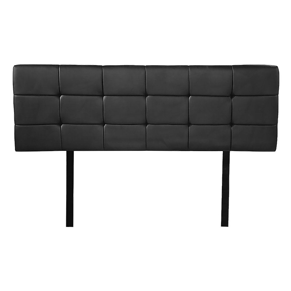 Double Size Deluxe Headboard Bedhead in Black - Elegant Bedroom Upgrade for Modern Homes & Guest Rooms