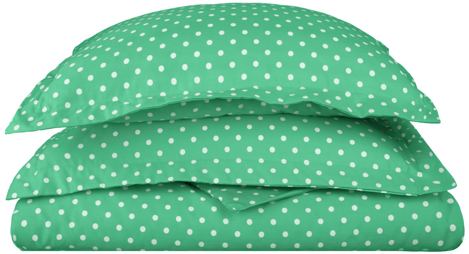 600 Thread Count Cotton Blend Polka Dot Duvet Cover Set - Soft & Breathable Bedding for Cozy Sleep - Perfect for Master Bedroom, Guest Room & Dorm Decor