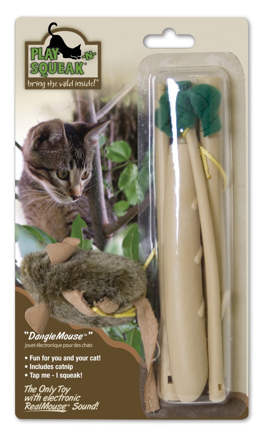 Interactive Cat Toy - Our Pets Play-N-Squeak Teaser Wand with Feathers for Indoor Play, Exercise & Bonding | Fun for Kittens & Adult Cats | Perfect for Playtime, Training & Stimulation