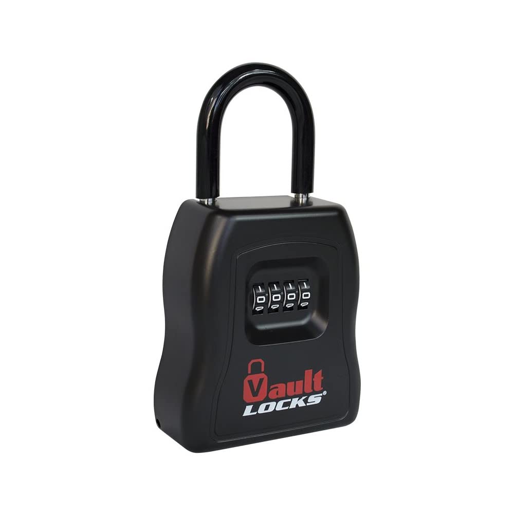 Waterproof 4-Digit Combination Lock Box for Outdoor Key Storage - Large Hide-A-Key Safe (4-Pack) - Perfect for House Keys, Spare Keys & Vacation Home Security