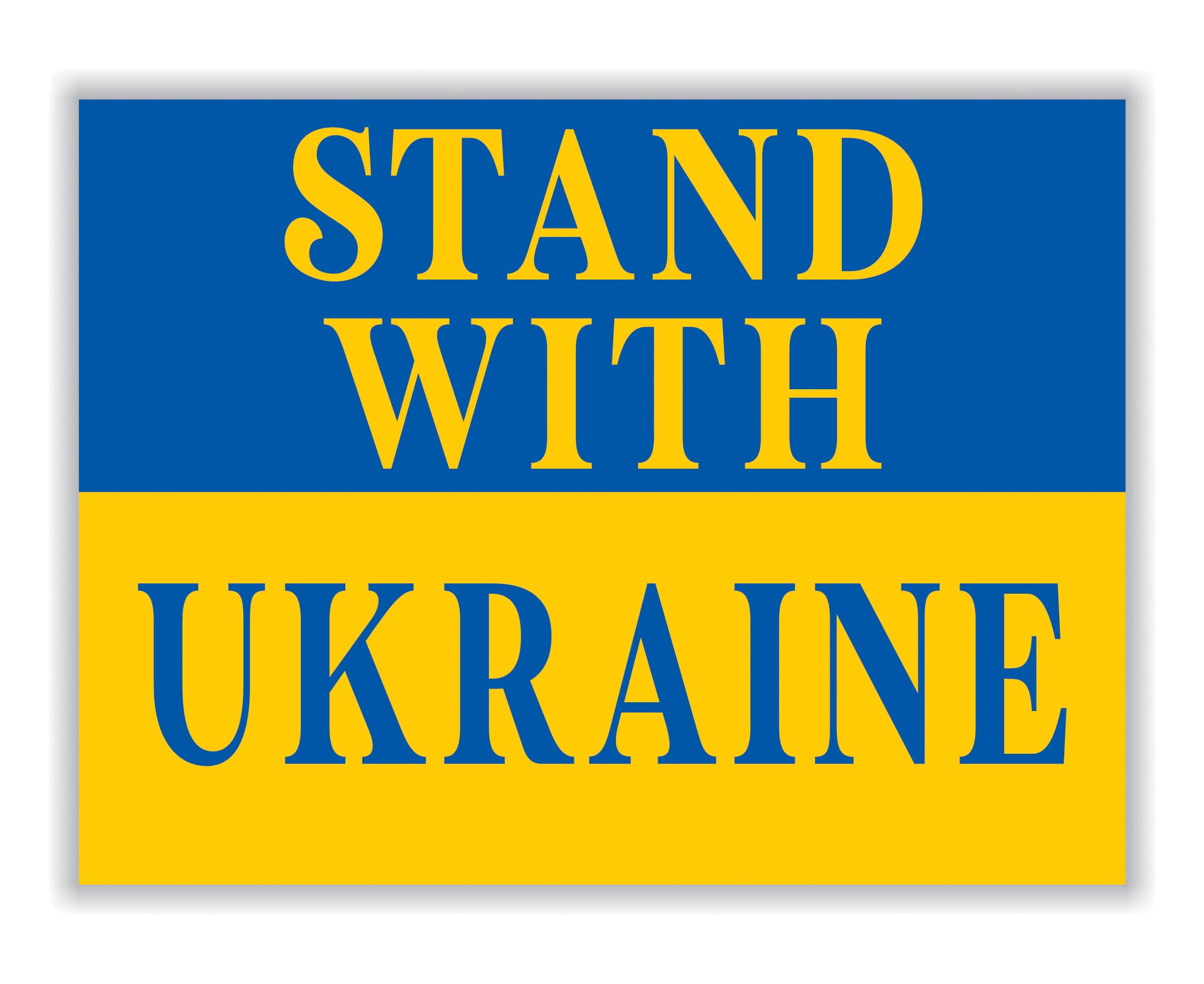 Voila Print I Stand with Ukraine Car Magnet - 6