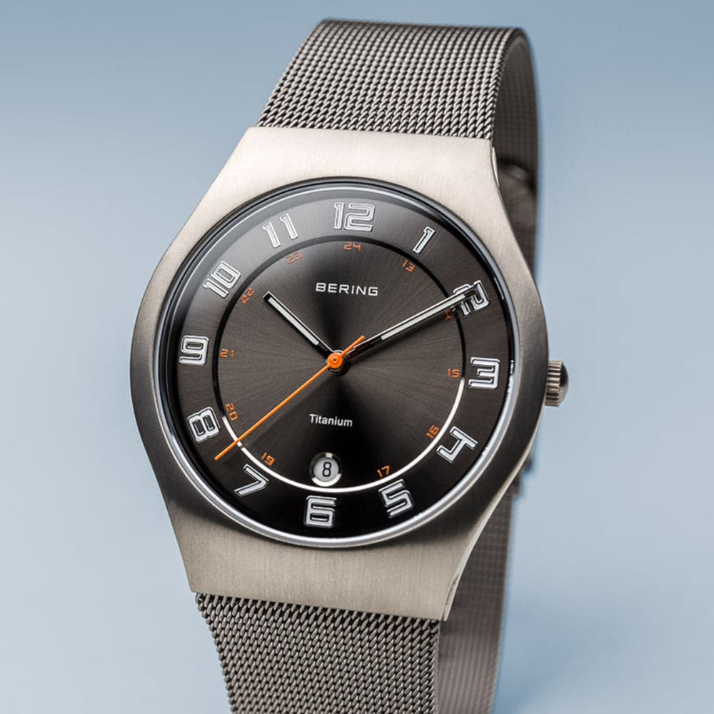 BERING 11937-007 Titanium Unisex Watch - Stylish & Durable for Everyday Wear, Business & Outdoor Activities