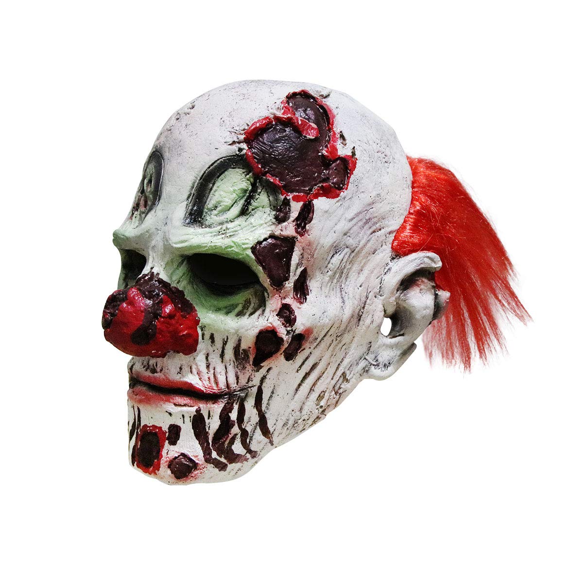 Scary Evil Clown Mask for Halloween - Horror Face Zombie Costume for Adults - Perfect for Halloween Parties, Haunted Houses & Cosplay
