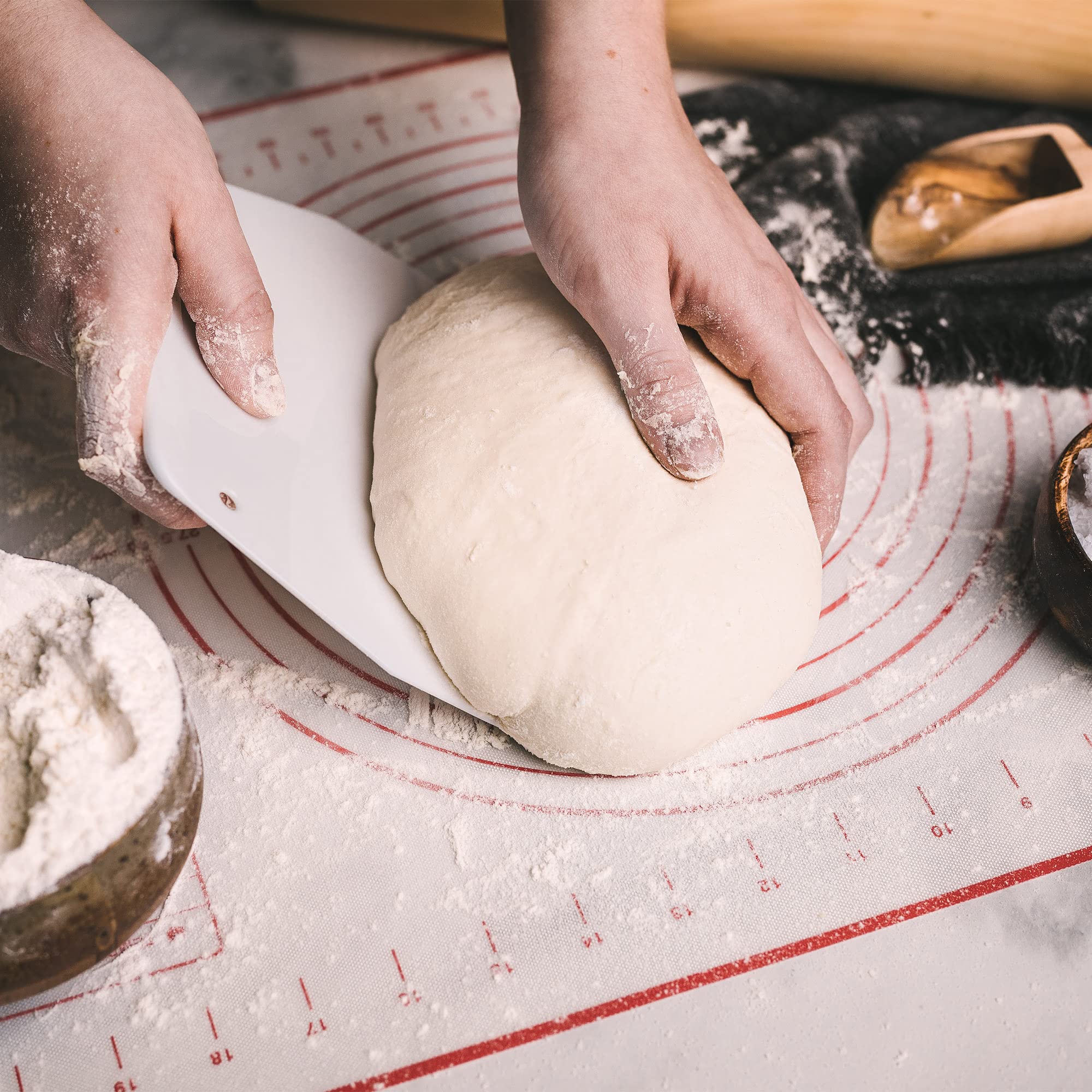 French Bread Baking Kit - Nonstick Baguette Pan, Silicone Baking Mat, Dough Cutter, Bread Lame & Proofing Cloth - Complete Homemade Bread Making Set for Beginners & Bakers | Perfect for French Bread, Artisan Loaves & Family Baking