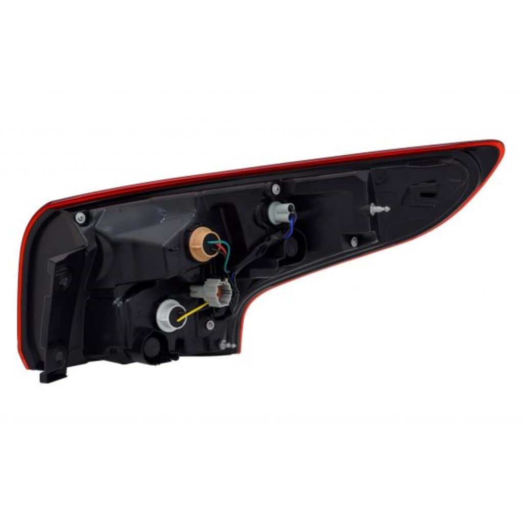2017-2019 Nissan Rogue Driver Side Tail Light Assembly - CAPA Certified Replacement (Part# NI2804117, 26555-6MA0A) - Perfect for Night Driving Safety & Vehicle Restoration Projects