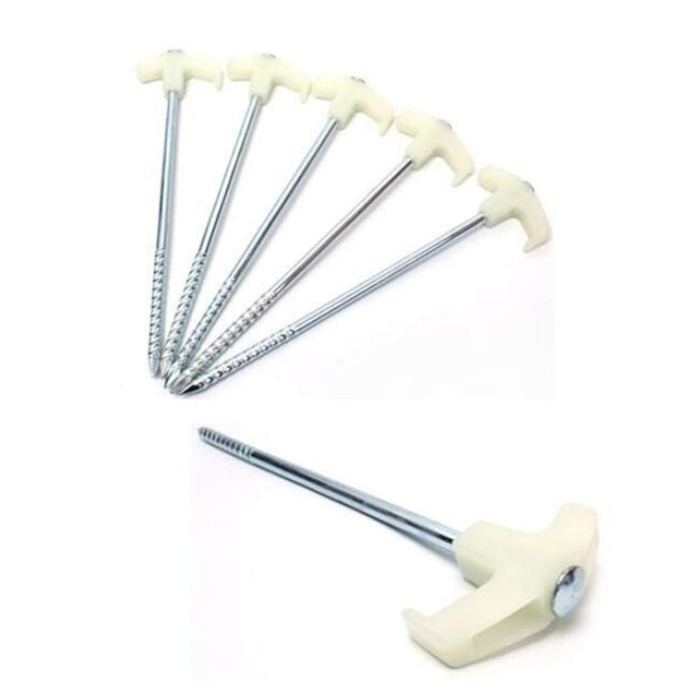 4 Pack Heavy Duty Reflective Tent Stakes - Durable Camping Tent Pegs for Secure Anchoring, Windproof Tent Pins for Outdoor Camping, Hiking & Backpacking - Ideal for Sand, Snow & Rocky Terrain