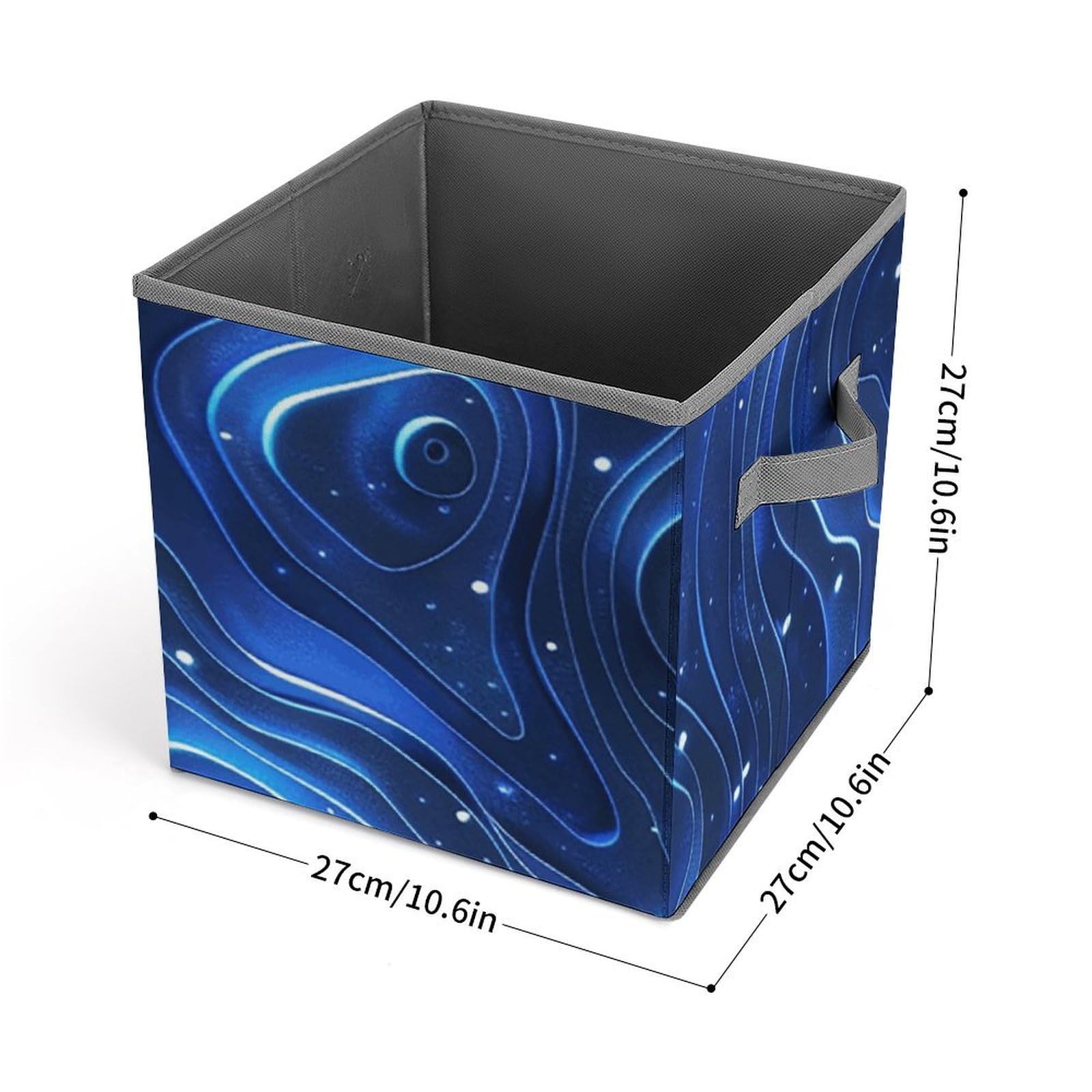 Electric Blue Collapsible Storage Bin - 10.6