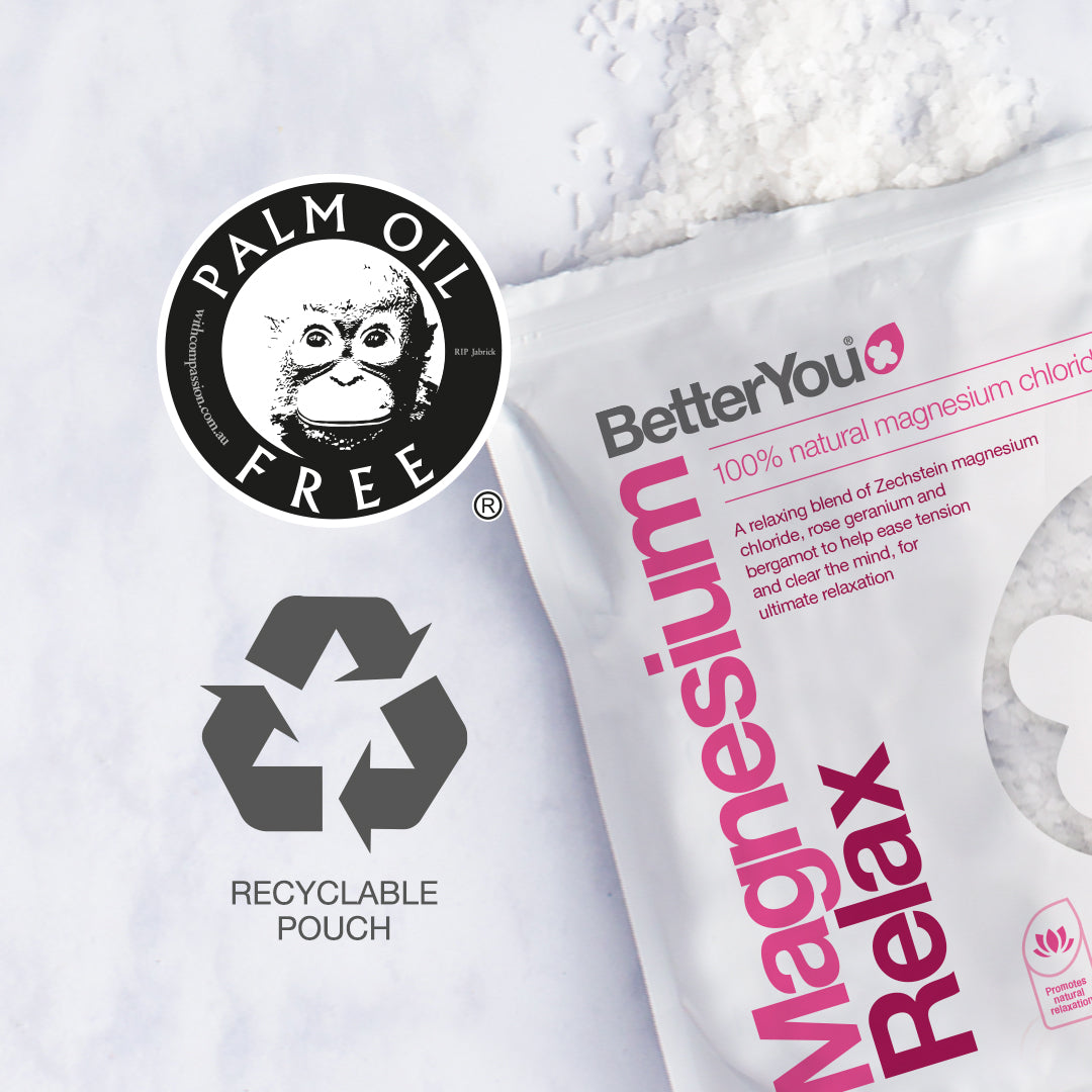 BetterYou Magnesium Flakes 750g - Relaxing Bath Soak for Stress Relief & Muscle Recovery | Perfect for Post-Workout, Insomnia & Self-Care