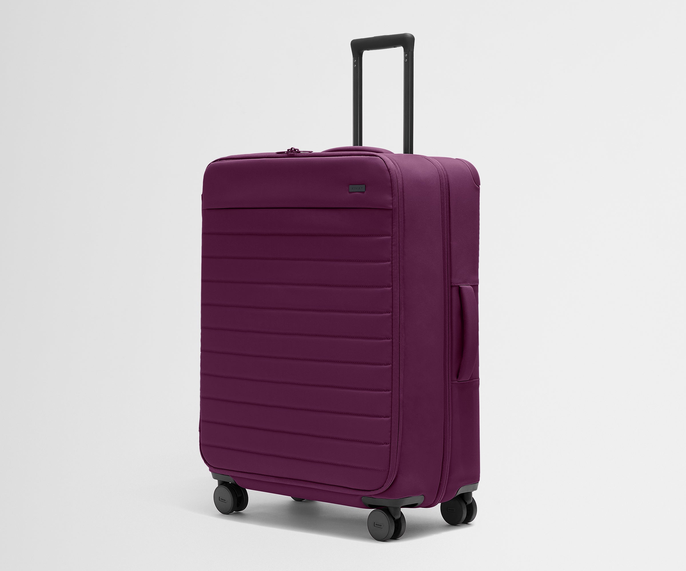 Premium Softside Large Luggage in Plum Purple - Spacious & Durable Suitcase for Travel, Business Trips & Vacations