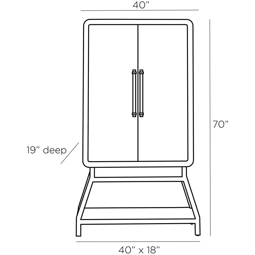 Aether Cocktail Cabinet Black - Stylish Bar Furniture for Home, Office & Entertaining | Modern Liquor Storage & Display