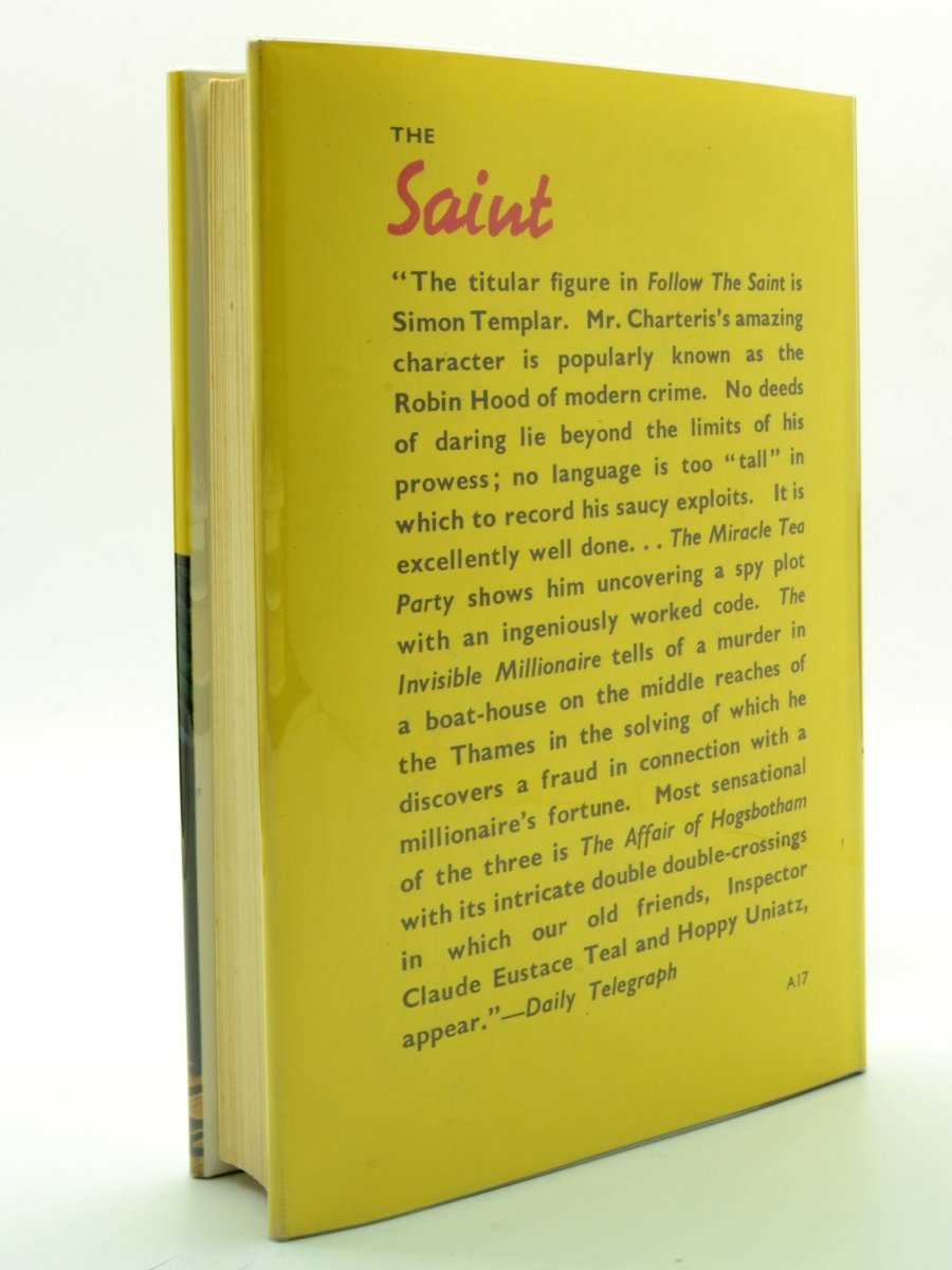 Follow the Saint by Leslie Charteris - Classic Mystery Novel for Book Lovers & Collectors | Perfect for Reading at Home, Travel, or Gifts