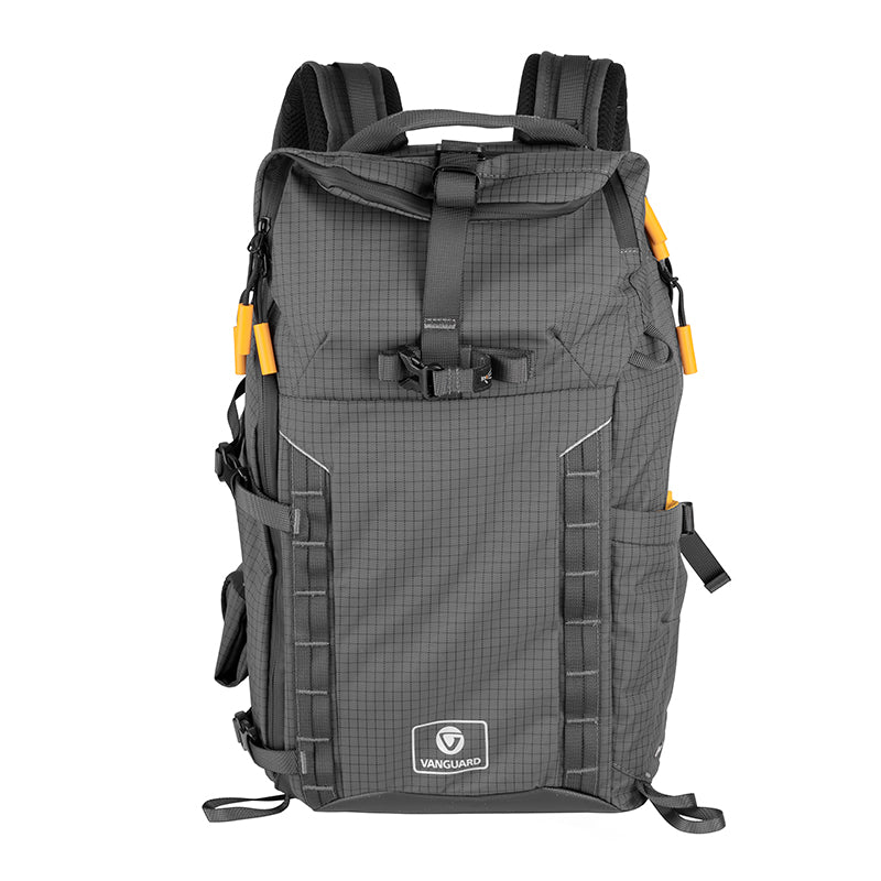 VEO Active 46 Gray Camera Backpack with USB Charging Port - Waterproof DSLR Camera Bag for Travel & Outdoor Photography