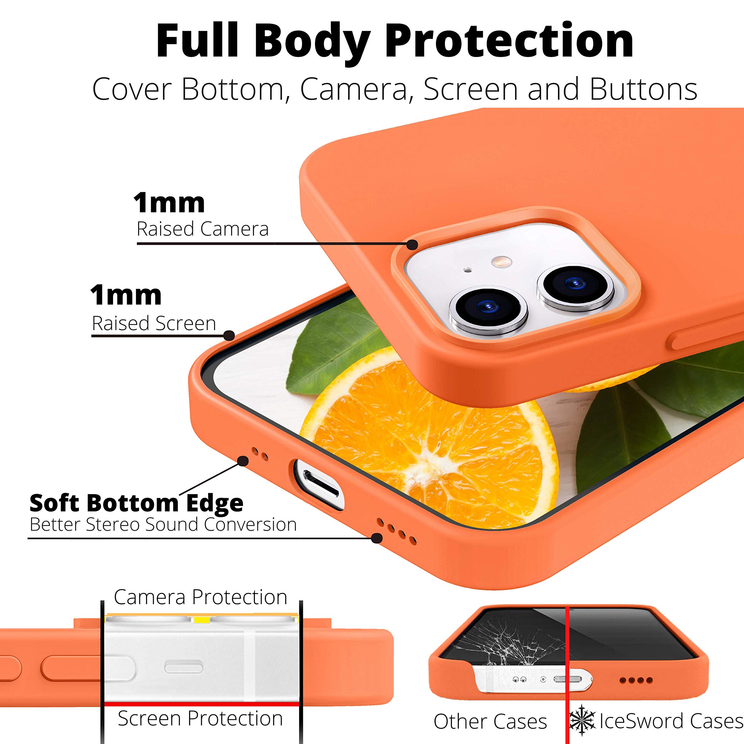 iPhone 13 Mini Case - Shockproof Silicone Cover with Anti-Scratch Microfiber Lining | Ultra Slim Protective Gel Case for iPhone 13 Mini 5.4