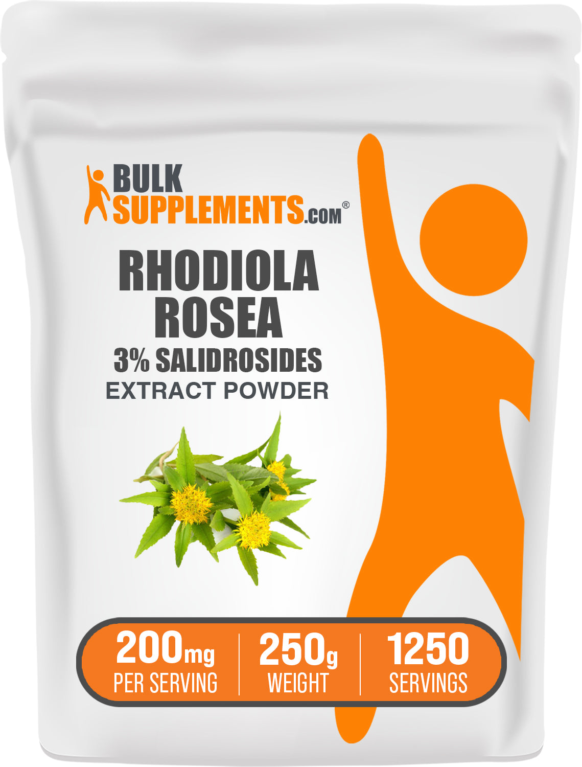 Premium Rhodiola Rosea Extract Powder (3% Salidroside) - Natural Stress Relief & Energy Booster Supplement for Focus, Mood & Athletic Performance