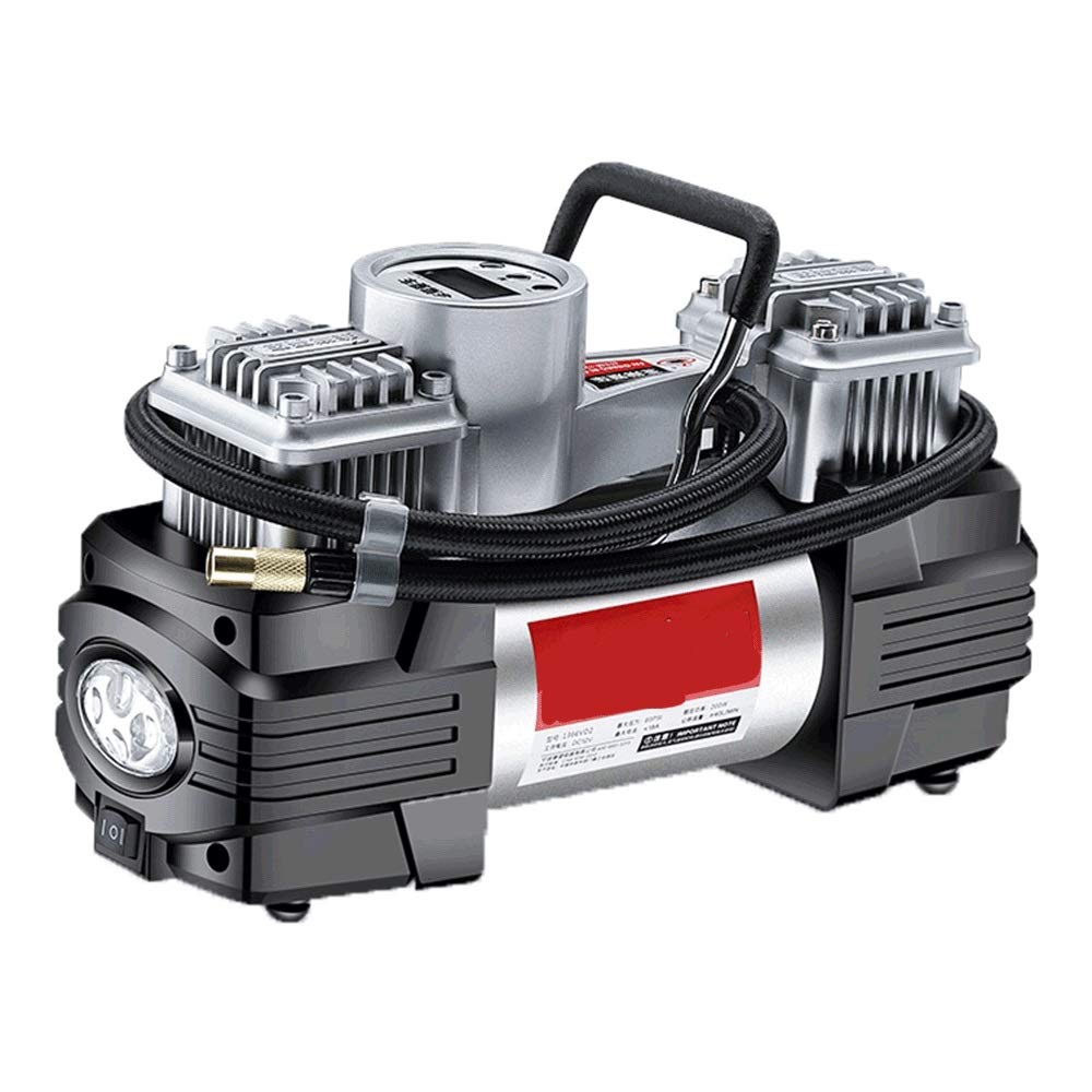 HOLPPO Portable Air Compressor Pump - Digital Tire Inflator with Pressure Gauge, Handheld Car & Bike Tire Pump for Automobiles, Bicycles, Sports Balls | Emergency Roadside Use, Home Garage & Travel Inflation