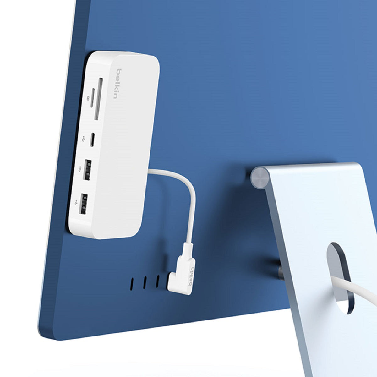 Belkin USB C 6-in-1 Multi-Port Hub with Stand - Expand Connectivity for MacBook, iPad Pro, Dell XPS & More - Perfect for Home Office, Travel & Workspace Setup
