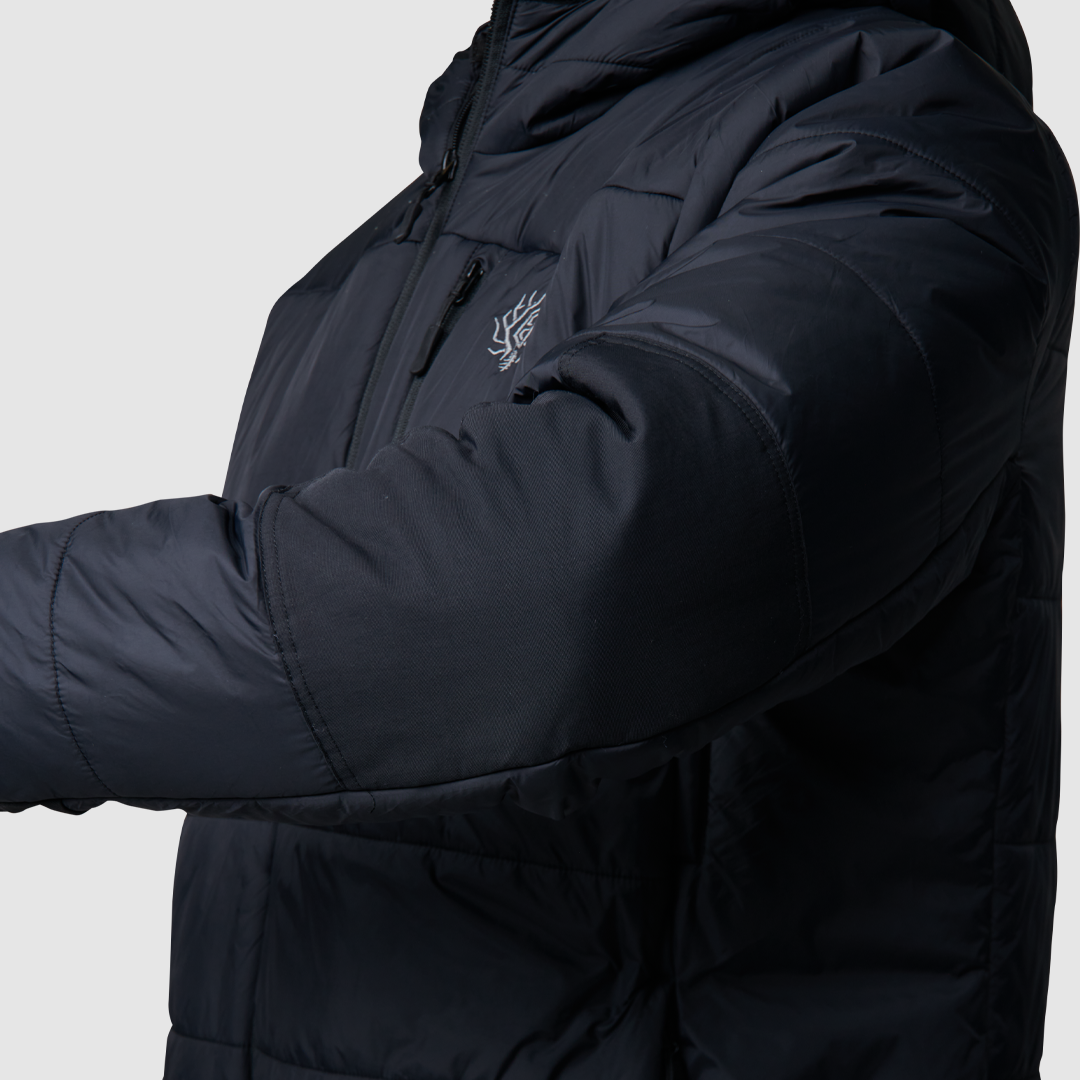 Men's Winter Tundra Jacket - Waterproof Windproof Insulated Outdoor Coat for Hiking & Camping - Black