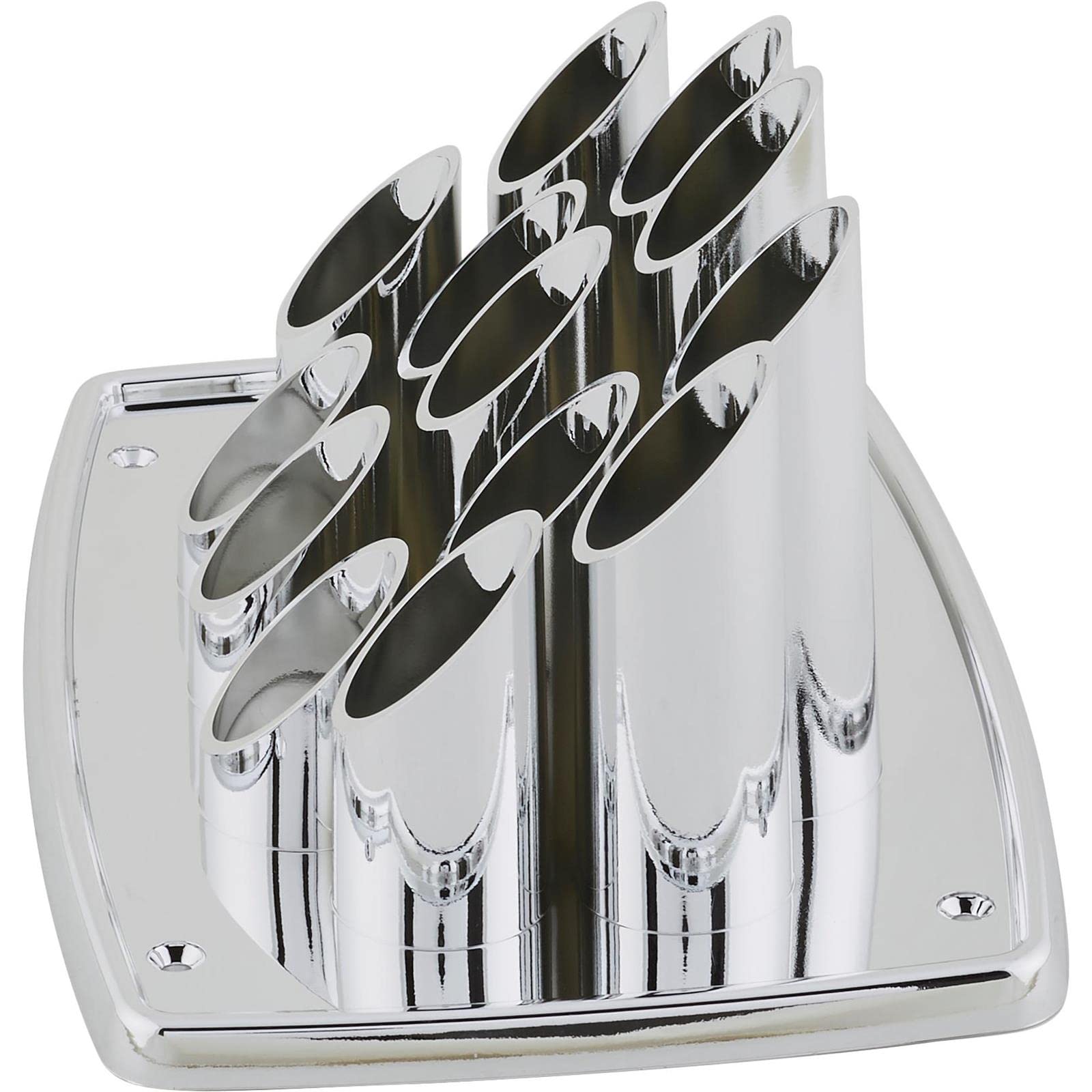 9 Inch Chrome Plastic Pipe Organ Speaker Cover - Durable & Stylish for Church, Home & Studio Audio Equipment